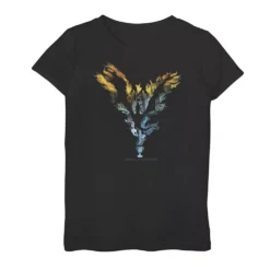 Girls 7-16 Harry Potter Dragon Flame Silhouette Tee