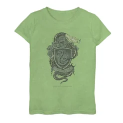 Girls 7-16 Harry Potter Slytherin Detailed House Crest Tee