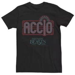 Men's Harry Potter Fantastic Beasts Accio Neon Sign Logo Graphic Tee