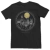 Harry Potter Men's Deathly Hallows 2 Hogwarts Line Art Circle Portrait Tee -Harry Potter 4156081
