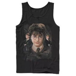 Men's Harry Potter Chamber Of Secrets Harry Ron Hermione Poster Graphic Tank Top
