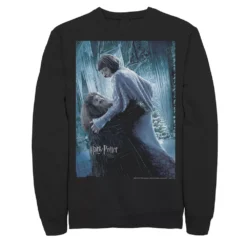 Men's Harry Potter Hagrid And Madame Maxim Character Poster Fleece Graphic Pullover