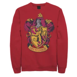Men's Harry Potter Gryffindor House Crest Fleece Graphic Pullover