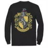 Mens Graphic Teen Guys Harry Potter Mens Goblet Of Hufflepuff House Long Sleeve Graphic Tee -Harry Potter 4250158
