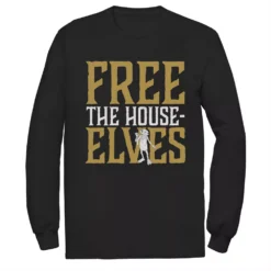 Men's Harry Potter Dobby Free The House-Elves Long Sleeve Graphic Tee