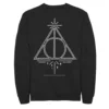 Men's Harry Potter Deathly Hallows Symbol Line Art Fleece Graphic Pullover -Harry Potter 4251089