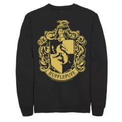 Men's Harry Potter Hufflepuff Crest Fleece Pullover