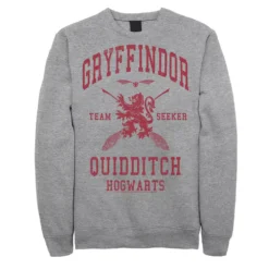 Men's Harry Potter Deathly Hallows 2 Gryffindor Quidditch Fleece Pullover