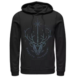 Men's Harry Potter Deathly Hallows 2 Expecto Patronum Stag Pullover Hoodie