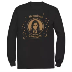 Men's Harry Potter Hermione Granger Simple Portrait Long Sleeve Tee
