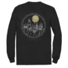 Men's Harry Potter Deathly Hallows 2 Hogwarts Line Art Long Sleeve Tee -Harry Potter 4251816
