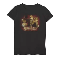 Girls 7-16 Harry Potter And The Sorcerer's Stone Group Shot Distressed Graphic Tee