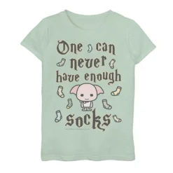 Girls 7-16 Harry Potter Dobby Never Enough Socks Graphic Tee