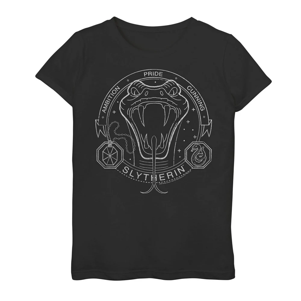 Girls 7-16 Harry Potter Slytherin Line Graphic Tee 3 Girls 7-16 Harry Potter Slytherin Line Graphic Tee