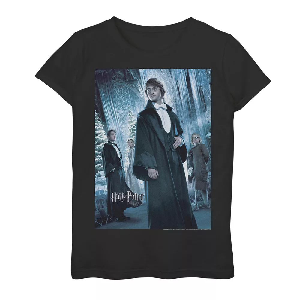 Girls 7-16 Harry Potter Goblet Of Fire Yule Ball Character Poster Graphic Tee 3 Girls 7-16 Harry Potter Goblet Of Fire Yule Ball Character Poster Graphic Tee