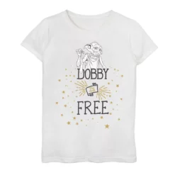 Girls 7-16 Harry Potter Dobby Is Free Graphic Tee