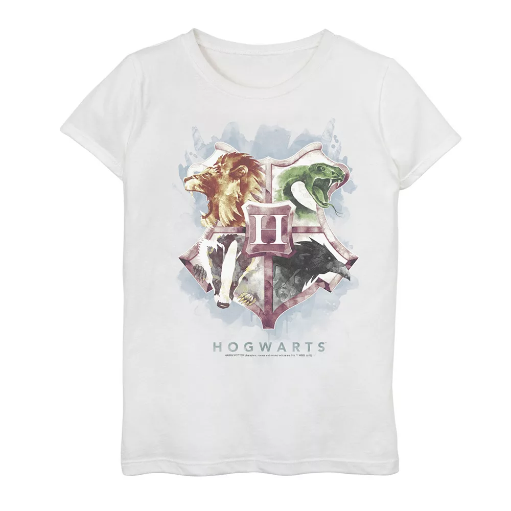 Girls 7-16 Harry Potter Hogwarts Crest Watercolor Graphic Tee 3 Girls 7-16 Harry Potter Hogwarts Crest Watercolor Graphic Tee