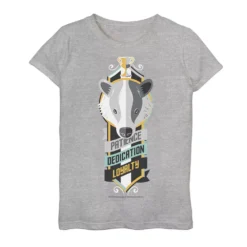 Girls 7-16 Harry Potter Patience Dedication Loyalty Text Graphic Tee