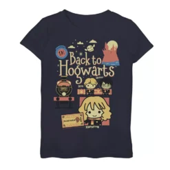 Girls 7-16 Harry Potter Chibi Back To Hogwarts Graphic Tee