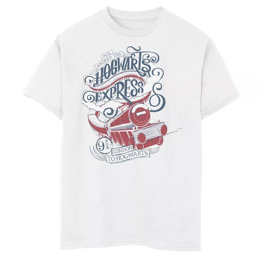 Boys 8-20 Harry Potter All Aboard The Hogwarts Express Graphic Tee 3 Boys 8-20 Harry Potter All Aboard The Hogwarts Express Graphic Tee