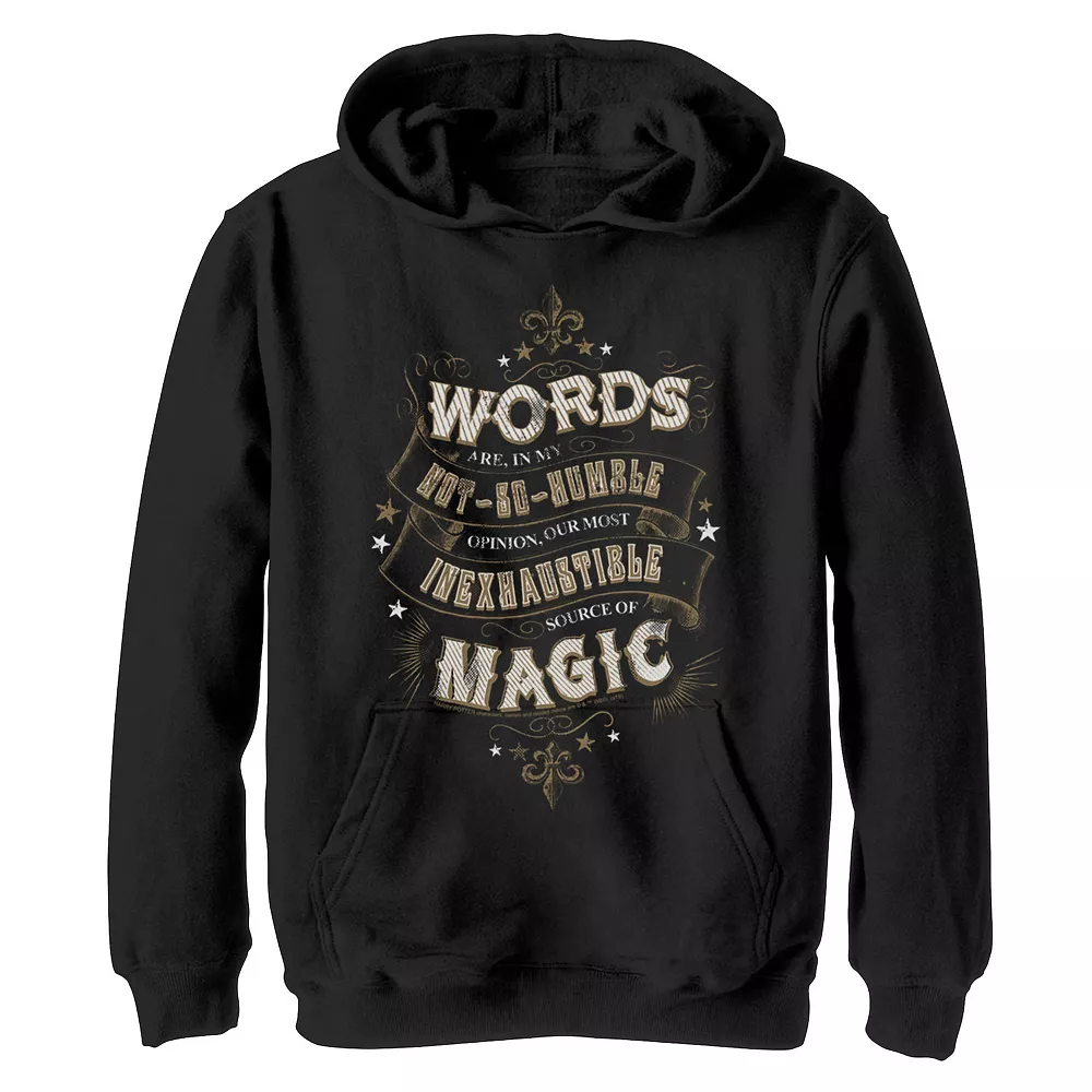 Boys 8-20 Harry Potter Words Are An Inexhaustible Source Of Magic Graphic Fleece Hoodie 3 Boys 8-20 Harry Potter Words Are An Inexhaustible Source Of Magic Graphic Fleece Hoodie