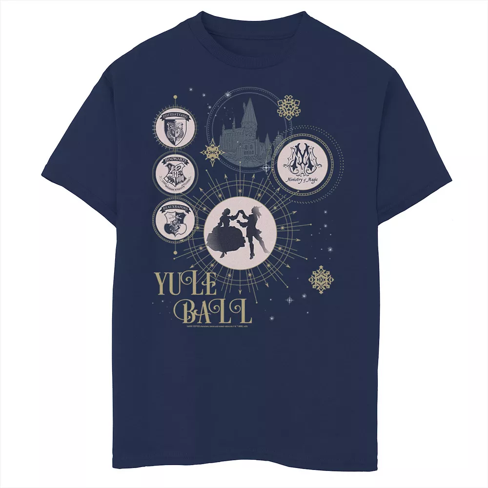 Boys 8-20 Harry Potter Christmas Yule Ball Icons Graphic Tee 3 Boys 8-20 Harry Potter Christmas Yule Ball Icons Graphic Tee
