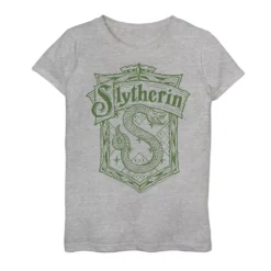 Girls 7-16 Harry Potter Slytherin Detailed Crest Graphic Tee