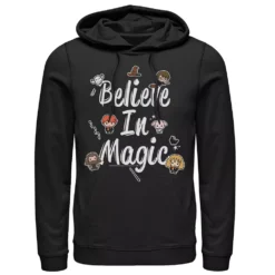Men's Harry Potter Believe In Magic Cute Cartoon Text Hoodie