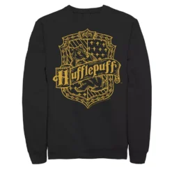 Men's Harry Potter Hufflepuff Dark Detailed Crest Sweatshirt