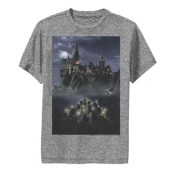 Boys 8-20 Harry Potter Hogwarts Boats Poster Performance Graphic Tee