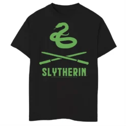 Boys 8-20 Harry Potter Slytherin Crossed Wands Logo Graphic Tee