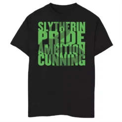 Boys 8-20 Harry Potter Slytherin Snake Silhouette Text Graphic Tee