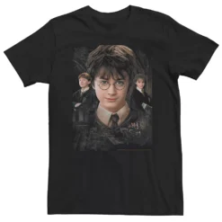 Big & Tall Harry Potter Chamber Of Secrets Harry Ron Hermione Poster Tee