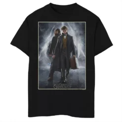 Harry Potter Boys 8-20 Fantastic Beasts: The Crimes Of Grindelwald Newt Scamander And Albus Dumbledore Poster Graphic Tee