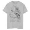 Boys 8-20 Harry Potter Fantastic Beasts: The Crimes Of Grindelwald Demiguise Study Notebook Sketch Graphic Tee -Harry Potter 5748478