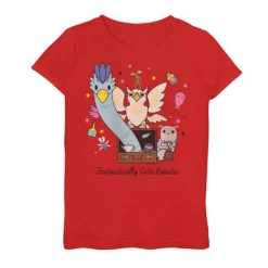 Harry Potter Girls 7-16 Fantastic Beasts Fantastically Cute Beasts Graphic Tee