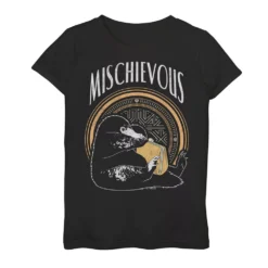 Harry Potter Girls 7-16 Fantastic Beasts "Mischievous" Niffler Distressed Graphic Tee