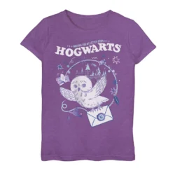 Girls 7-16 Harry Potter "Waiting For My Letter From Hogwarts" Owl Graphic Tee