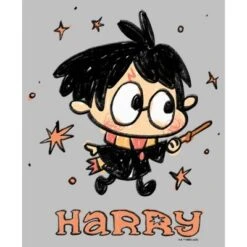 Women's Harry Potter Starry Cartoon Harry T-Shirt
