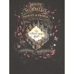 Harry Potter Marauder's Map Women's Black Long Sleeve Shirt