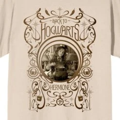Harry Potter Back To Hogwarts Hermione Crew Neck Short Sleeve Women's Natural T-shirt