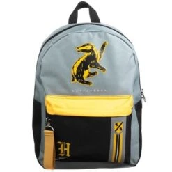 Harry Potter Hufflepuff 16" Laptop Backpack & Lanyard Combo Set