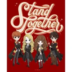 Women's Harry Potter Stand Together Anime Friends T-Shirt