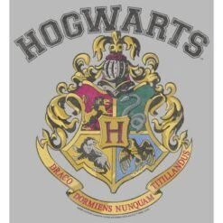 Junior's Harry Potter Vintage Hogwarts Crest T-Shirt