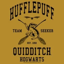 Junior's Harry Potter Quidditch Hufflepuff Team Seeker Festival Muscle Tee