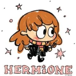 Women's Harry Potter Hermione Starry Cartoon T-Shirt