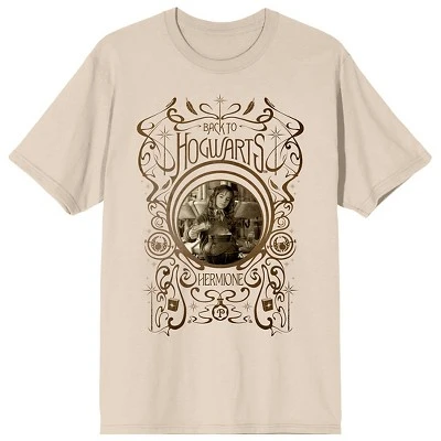 Harry Potter Back To Hogwarts Hermione Crew Neck Short Sleeve Women's Natural T-shirt 5 Harry Potter Back To Hogwarts Hermione Crew Neck Short Sleeve Women's Natural T-shirt - Image 3