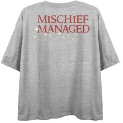 Harry Potter "Mischief Managed" Chibi Art Women's Heather Gray Graphic Crop Tee 8 Harry Potter "Mischief Managed" Chibi Art Women's Heather Gray Graphic Crop Tee -Harry Potter GUEST 99ff8db9 bde0 4172 8038 35d579c61c8c
