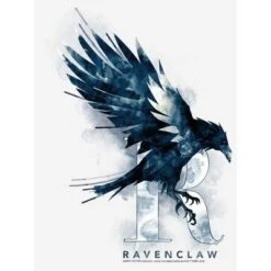 Women's Harry Potter Ravenclaw Bird Watercolor T-Shirt