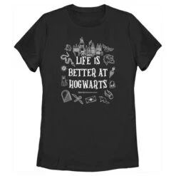 Women's Harry Potter Life Is Better At Hogwarts Icons T-Shirt 7 Women's Harry Potter Life Is Better At Hogwarts Icons T-Shirt -Harry Potter GUEST a6e8c16a 5024 4c5f 83ec 58d3c611d25f